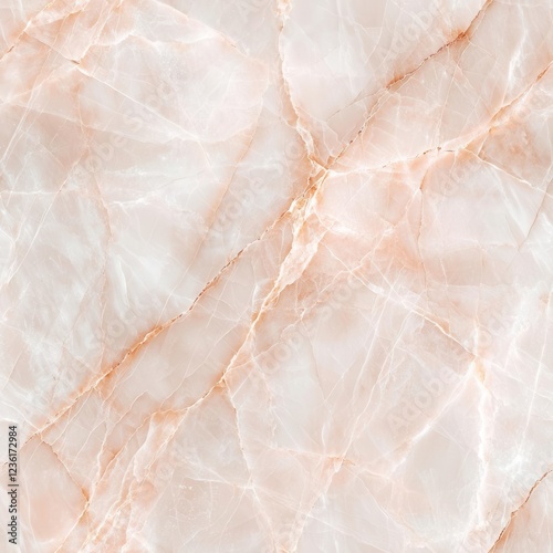 Elegant marble texture with soft peach and white veins on a seamless background.