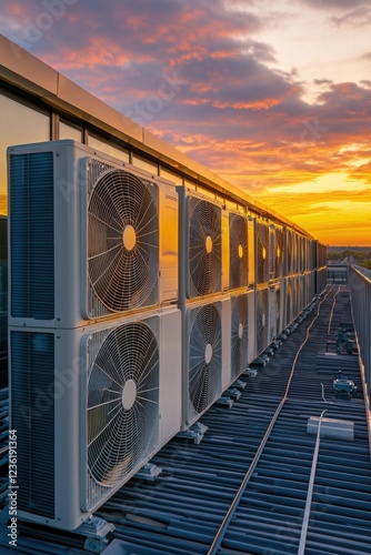 Roof-mounted air conditioning units