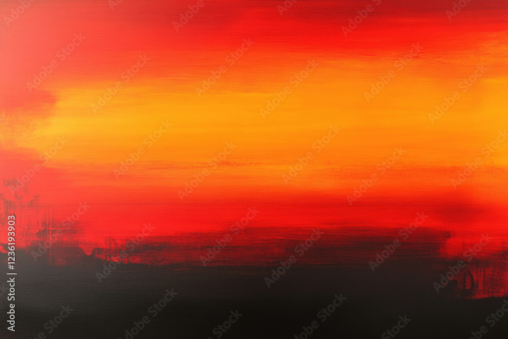 Obraz premium Vibrant sunset inspired abstract with warm gradients