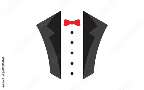 Tuxedo man exclusive template vector icon illustration design