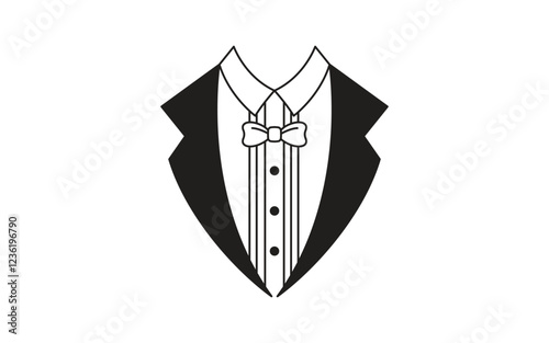 Tuxedo man exclusive template vector icon illustration design