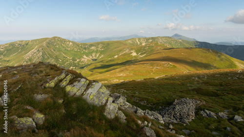 view of the mountain lake