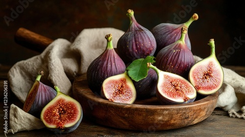 close up of figs. Selective focus