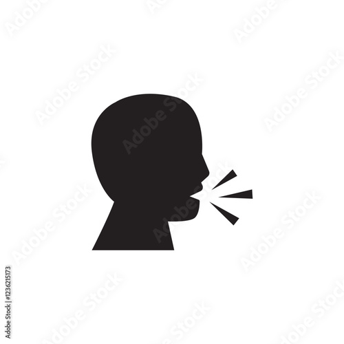 Human speaking icon