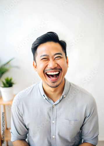 portrait of a person smail