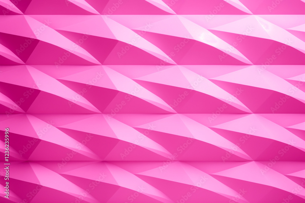 Obraz premium Bright Pink Relief 3D Surface