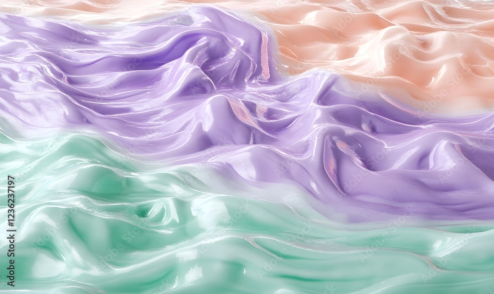 Fototapeta premium Pastel cream texture background, cosmetic product, beauty concept
