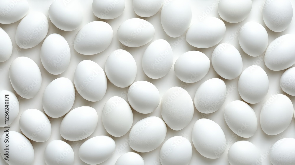 Organic & Minimal: A minimalist composition featuring a cluster of pristine white eggs, arranged in a random yet pleasing pattern. The smooth. Organic & Minimal: A minimalist composition featuring a cluster of pristine white eggs, arranged in a random yet pleasing pattern. The smooth.