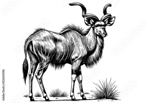 Greater Kudu Vector File