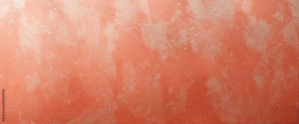 Fototapeta premium Textured Red Concrete Wall with Brushed Plasterwork Ideal for Wallpaper or Design Template