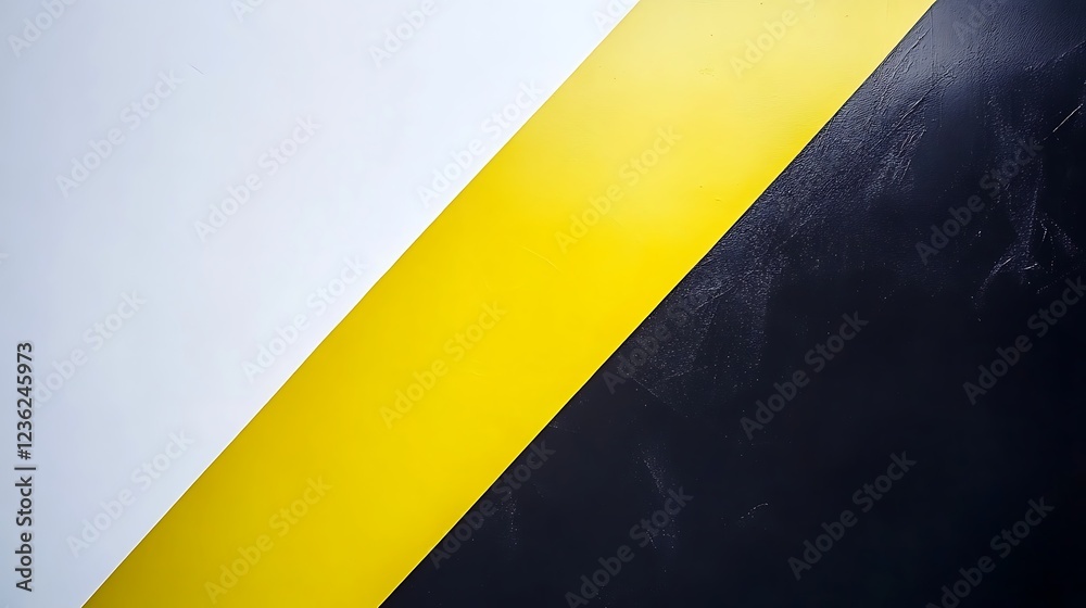 Abstract Diagonal Color Block Design Featuring Yellow Black and White Abstract Diagonal Color Block Design Featuring Yellow Black and White