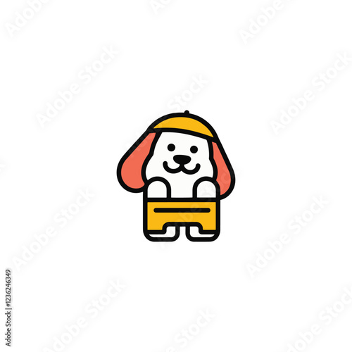 dog with a gift