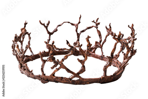 Unique Rustic Crown Made of Twisted Branches photo