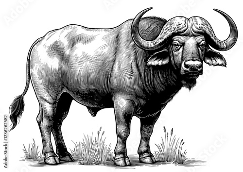 Cape Buffalo Vector File