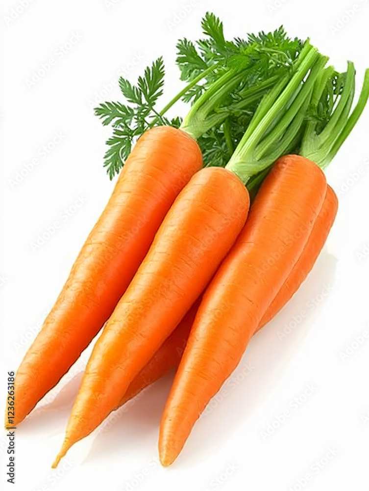 Fresh organic carrots green tops vibrant orange root vegetables neat arranged white background healthy eating farm produce natural ingredients nutritious food photography lush raw diet rustic crop Fresh organic carrots green tops vibrant orange root vegetables neat arranged white background healthy eating farm produce natural ingredients nutritious food photography lush raw diet rustic crop