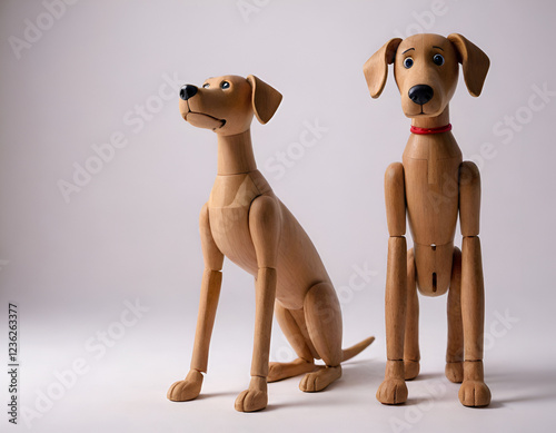 wooden dogs