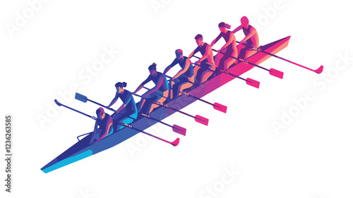 Kayaking and Rafting silhouette. water sport, race, transport concept. different action, pose. monochrome vector illustration.