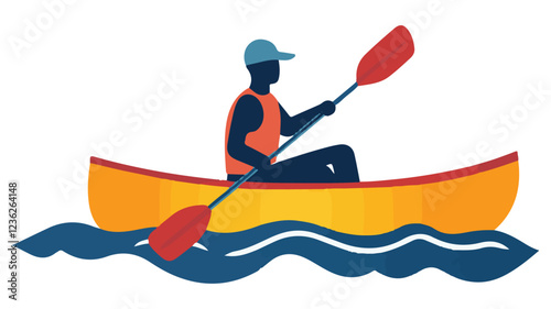 Kayaking and Rafting silhouette. water sport, race, transport concept. different action, pose. monochrome vector illustration.