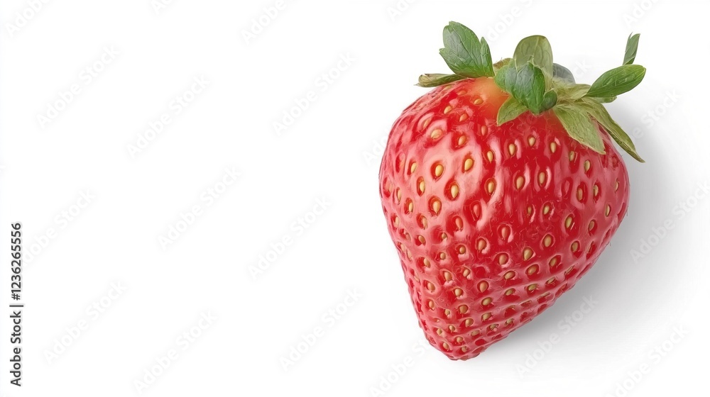 Fresh Red Strawberry Isolated on White Background for Cooking Fresh Red Strawberry Isolated on White Background for Cooking