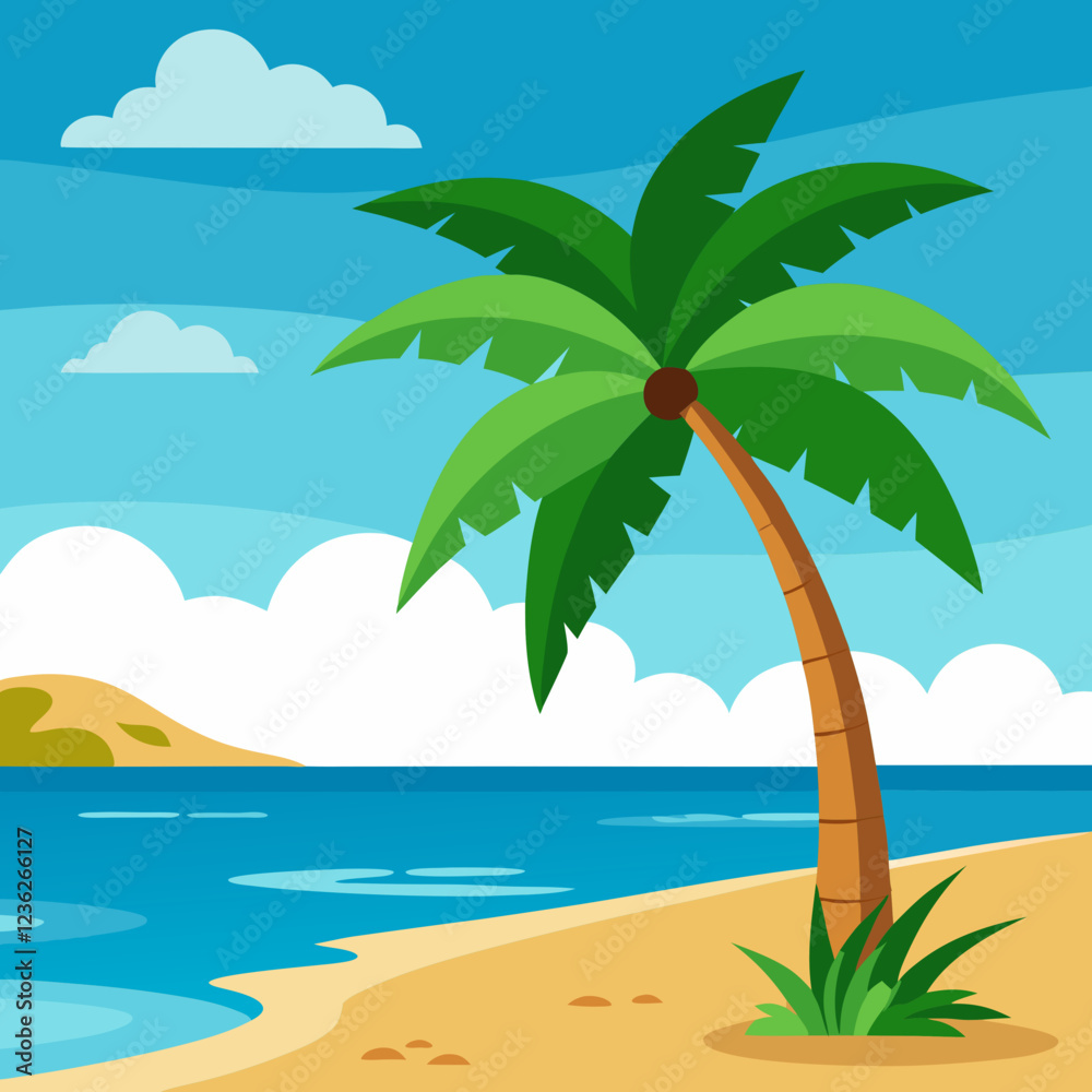 Fototapeta premium tropical island with trees