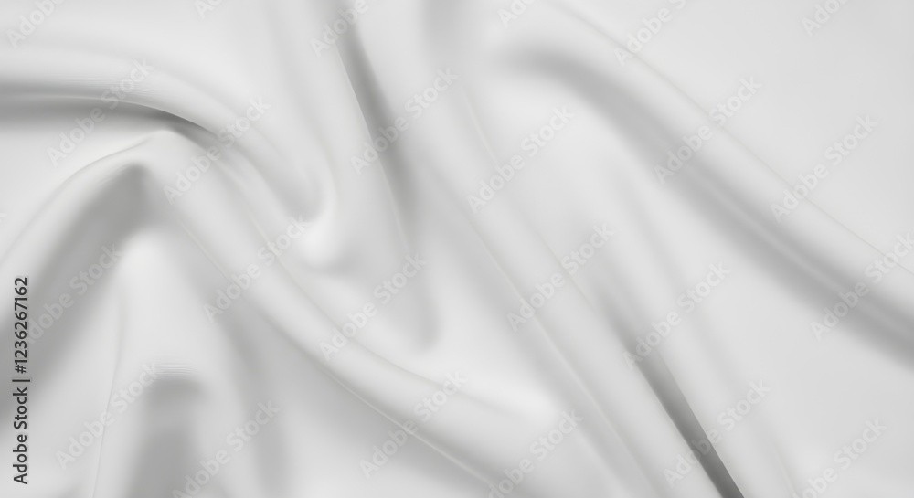 Obraz premium Textura suave de tela blanca natural.