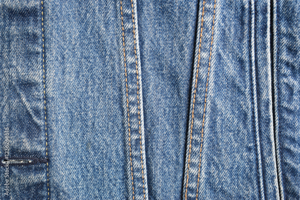 seam of blue denim texture background, jean fashion style seam of blue denim texture background, jean fashion style