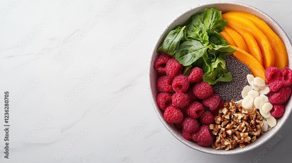 Vibrant and Nutritious Smoothie Bowl Filled with Fresh Fruits Berries Granola and Nuts A Delicious and Wholesome Breakfast or Snack Option Vibrant and Nutritious Smoothie Bowl Filled with Fresh Fruits Berries Granola and Nuts A Delicious and Wholesome Breakfast or Snack Option