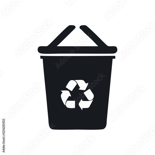 recycling bin vector logo icon