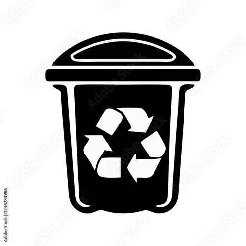 recycling bin vector logo icon