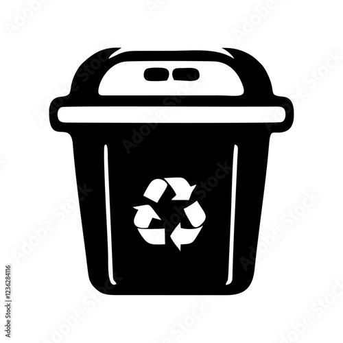recycling bin vector logo icon