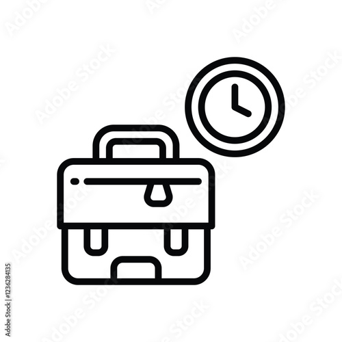 worktime line icon. vector icon for your website, mobile, presentation, and logo design.