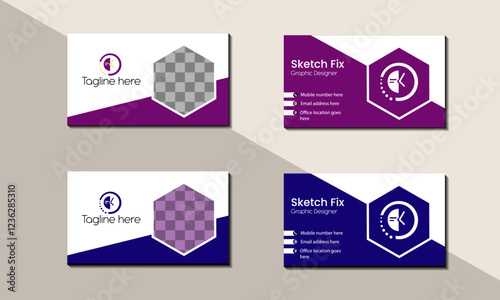 Modern Corporate Business Card with Clean Typography