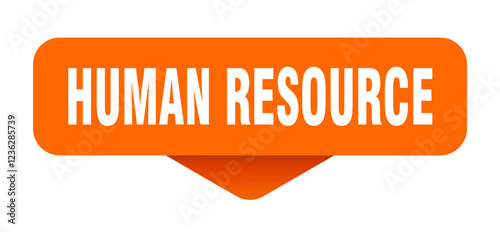 human resource sticker. human resource sign on transparent background