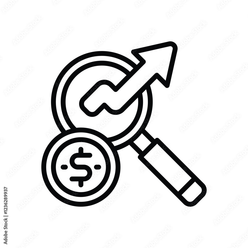 research line icon. vector icon for your website, mobile, presentation, and logo design. research line icon. vector icon for your website, mobile, presentation, and logo design.