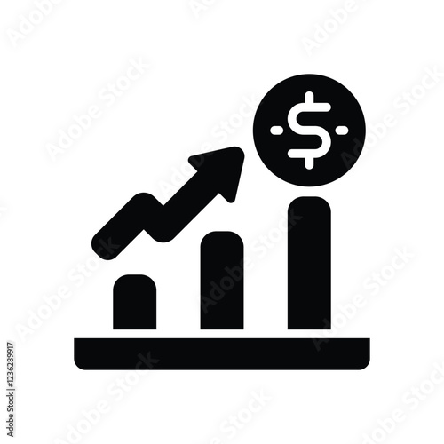statistic solid icon. vector icon for your website, mobile, presentation, and logo design.