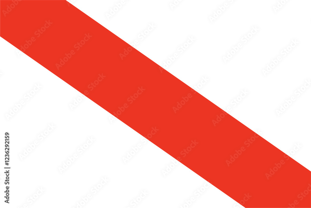 Vector image of the flag of Strasbourg, France.