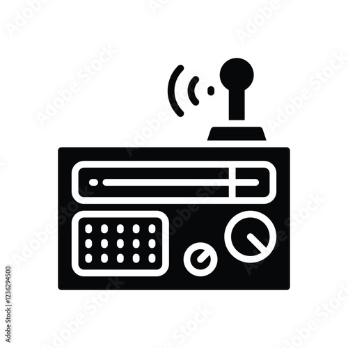 radio  solid icon. vector icon for your website, mobile, presentation, and logo design.