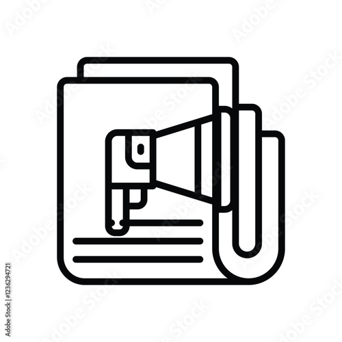 newspaper line icon. vector icon for your website, mobile, presentation, and logo design.