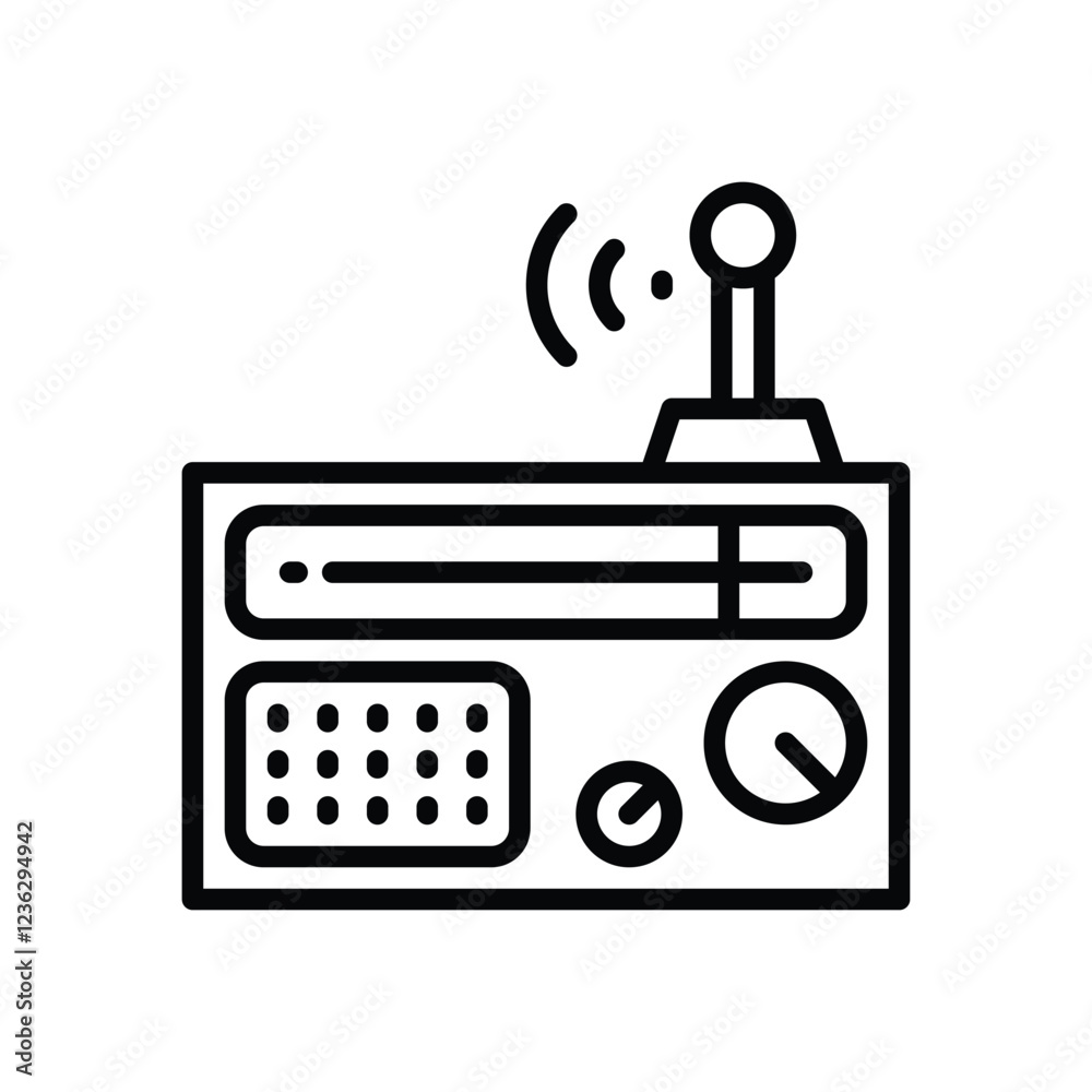 radio line icon. vector icon for your website, mobile, presentation, and logo design.