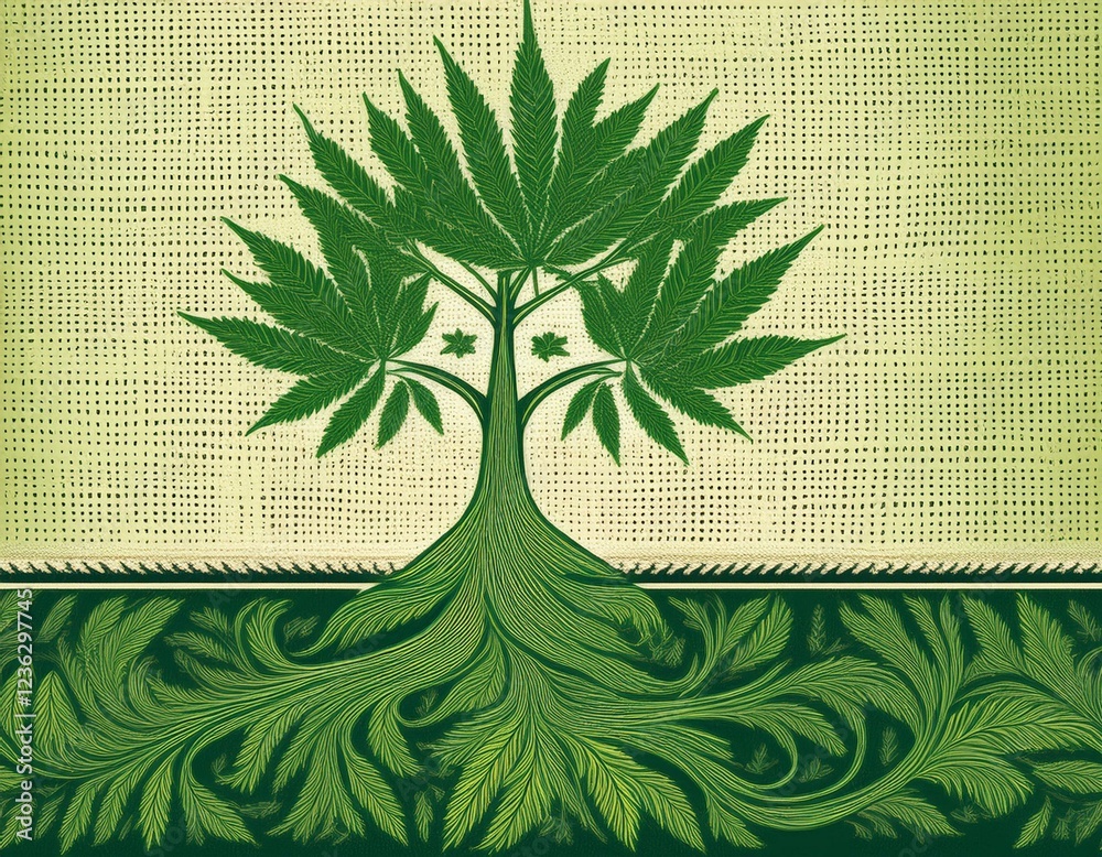 sustainable hemp canvas fabric natural hemp trees folk crafts fabric made from hemp cannabis fiber and leaf sustainable hemp canvas fabric natural hemp trees folk crafts fabric made from hemp cannabis fiber and leaf