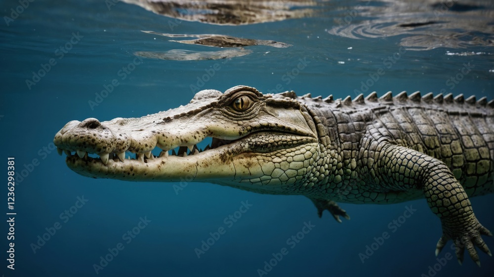 custom made wallpaper toronto digitalSubmerged Crocodile: Underwater Wildlife Photography