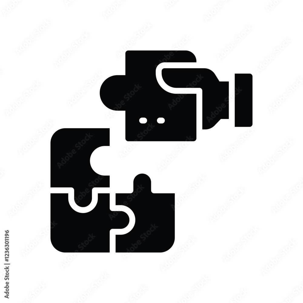 puzzle solid icon. vector icon for your website, mobile, presentation, and logo design. puzzle solid icon. vector icon for your website, mobile, presentation, and logo design.