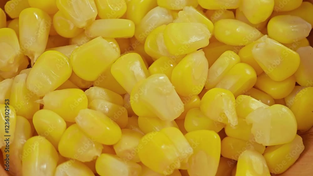 Close-up of yellow sweet corn in bowl Close-up of yellow sweet corn in bowl