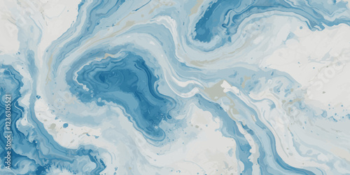 Art teal soft blue sea water ocean wavy and silver marble texture background. Water  ocean wave white and soft blue aqua, teal and marble texture