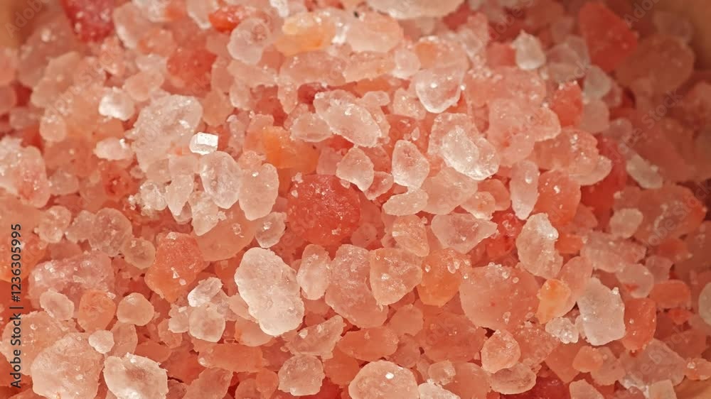 Close-up of pink Himalayan salt Close-up of pink Himalayan salt