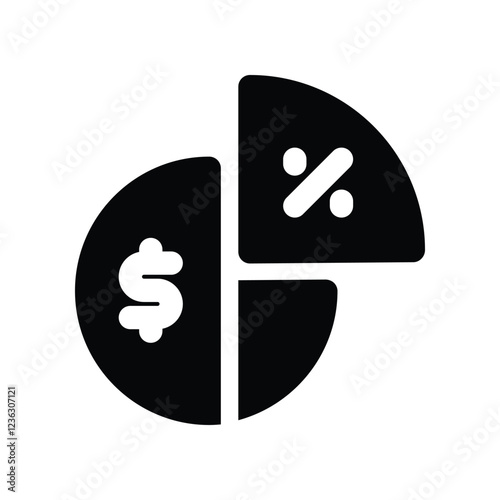 dividends solid icon. vector icon for your website, mobile, presentation, and logo design.