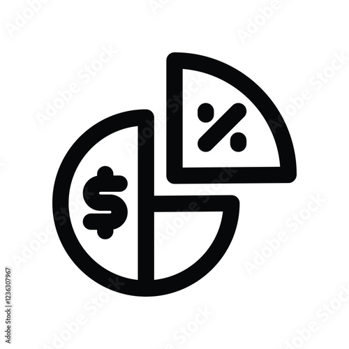 dividends line icon. vector icon for your website, mobile, presentation, and logo design.