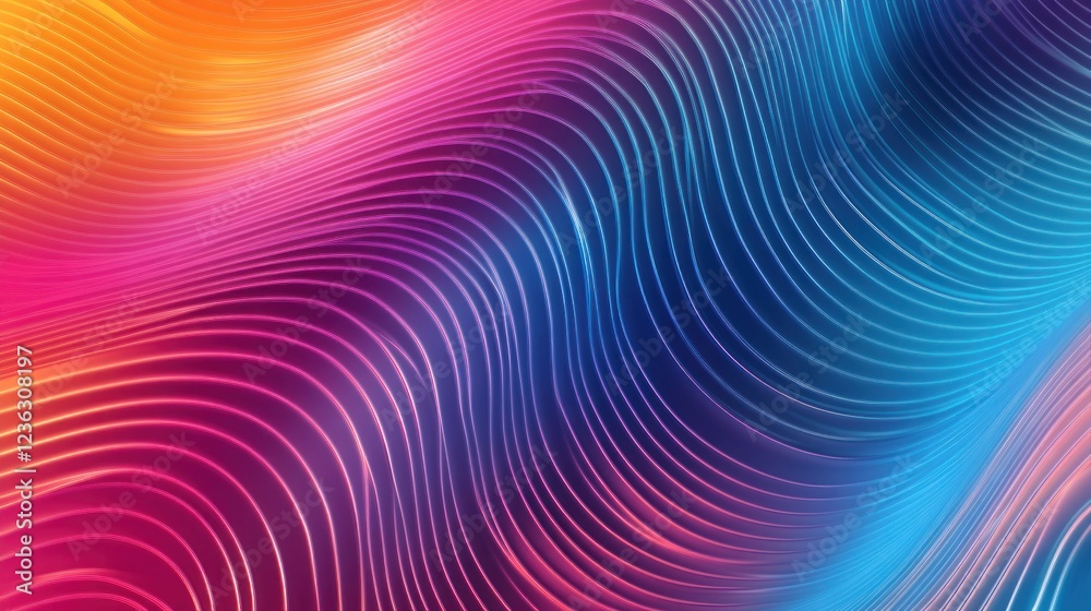 Abstract luminous waves of vibrant colors creating a dynamic fluid pattern Abstract luminous waves of vibrant colors creating a dynamic fluid pattern