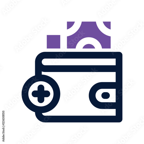 top up dual tone icon. vector icon for your website, mobile, presentation, and logo design.
