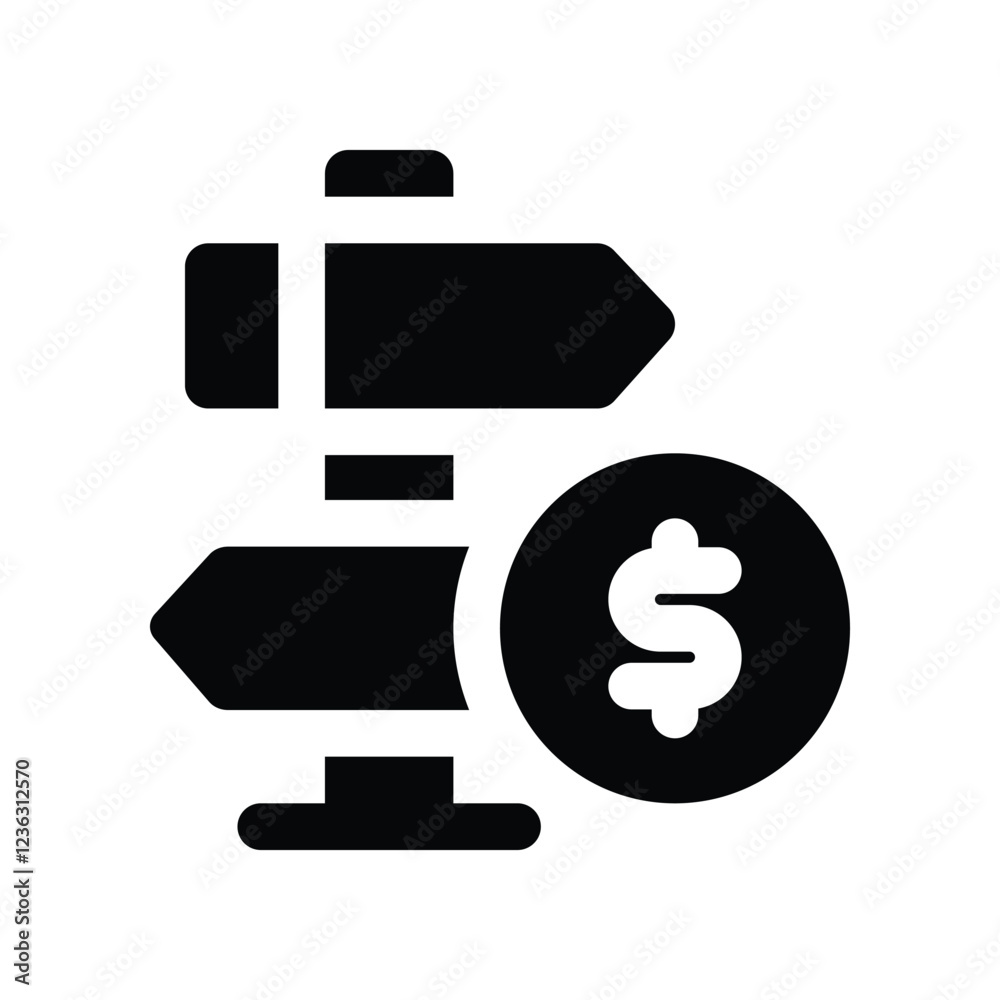 financial guide solid icon. vector icon for your website, mobile, presentation, and logo design. financial guide solid icon. vector icon for your website, mobile, presentation, and logo design.
